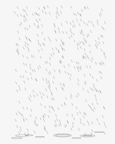 Rain With Puddle Svg Clip Arts - Rain Puddles Line Art, HD Png Download, Free Download