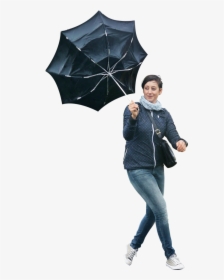 Walking In The Rain Png Image - People Umbrella Png, Transparent Png, Free Download
