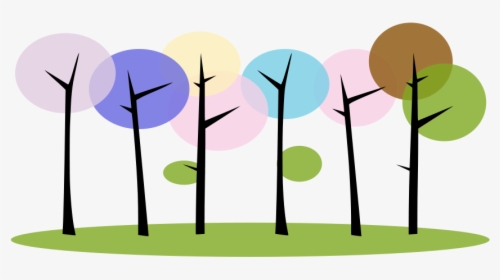 Arboles Colores Svg Clip Arts - Artistic Colourful Trees Png, Transparent Png, Free Download