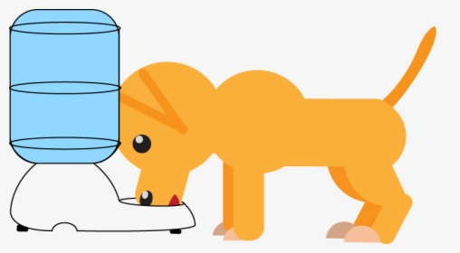 A Large Dog Water Dispenser Is A Wonderful Way To Ensure - Puppy Clip Art With Water Bowl, HD Png Download, Free Download