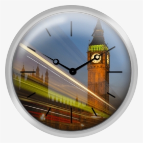 Uk England London Big Ben And Light Trails At Night - Big Ben, HD Png Download, Free Download