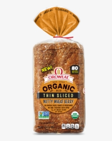 Oroweat Organic Thin-sliced Nutty Wheat Berry Bread - Arnold Organic Thin Sliced Bread Barcode, HD Png Download, Free Download