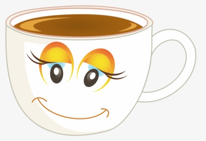 Anthropomorphic Happy Female Cup Of Coffee Or Tea Redrawn - Good Morning Friday With Coffee, HD Png Download, Free Download