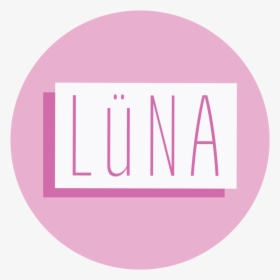 Luna Logo Pink Circle Cmyk 01 - Circle, HD Png Download, Free Download