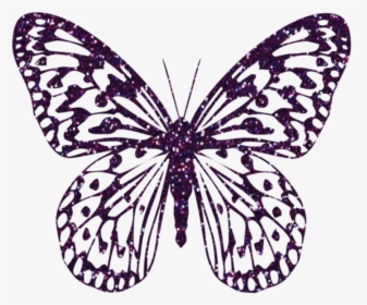 Purple Decorative Butterfly Png Clipart Image - Pink Butterflies Free Clipart, Transparent Png, Free Download
