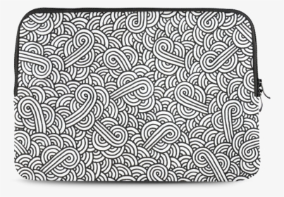 Black And White Swirls Doodles Macbook Air 13", HD Png Download, Free Download