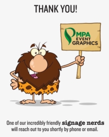 Mpa Order Thank You - Cartoon Cavemen From Old Stone Age, HD Png Download, Free Download