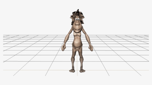 Progress Of 3d Caveman Character Design- Modelled In - Cartoon, HD Png Download, Free Download