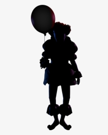 Pennywise Silhouette With Balloon, HD Png Download, Free Download