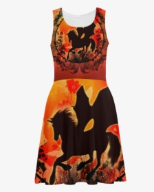 Wonderful Black Unicorn Silhouette Atalanta Sundress - Pattern, HD Png Download, Free Download