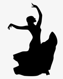 Belly Dancer Silhouette Clip Art At Getdrawings - Flamenco Dancer Silhouette Png, Transparent Png, Free Download