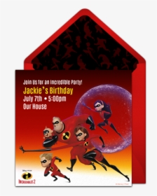 Incredible 2 Birthday Invitation, HD Png Download, Free Download