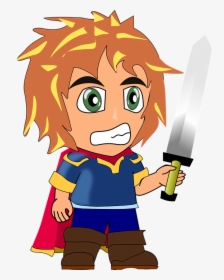 Viking Warrior Cliparts 15, Buy Clip Art - Cartoon Man With Sword, HD Png Download, Free Download