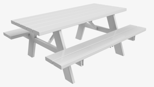High Quality Vinyl Tables - White Park Bench Table, HD Png Download, Free Download
