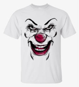 Clown Face T-shirt - Clown, HD Png Download, Free Download