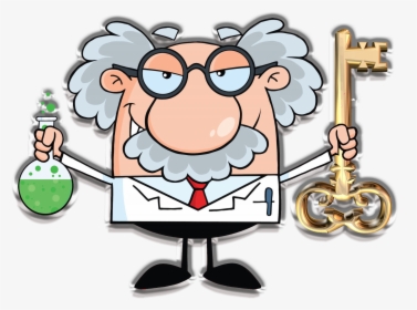 Cartoon Clipart Albert Einstein , Png Download - Mad Scientist Cartoon, Transparent Png, Free Download