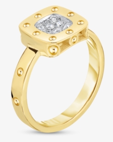 Roberto Coin Pois Moi 18k Yellow Gold And 18k White - Engagement Ring, HD Png Download, Free Download