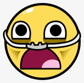 Awesome Face / Epic Smiley - Surprised Face Png, Transparent Png, Free Download