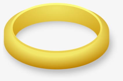 Transparent Interlocking Wedding Rings Clip Art - Gold Ring Clipart, HD Png Download, Free Download