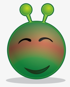 Smiley Green Alien Red - Smiley Alien, HD Png Download, Free Download