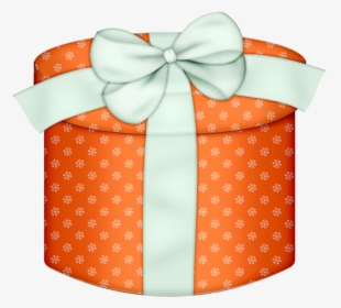 Orange Gift Box With - Orange Gift Clipart, HD Png Download, Free Download