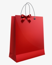 Gift Bag With Bow Png Clip Art - Christmas Gift Bag Transparent, Png Download, Free Download