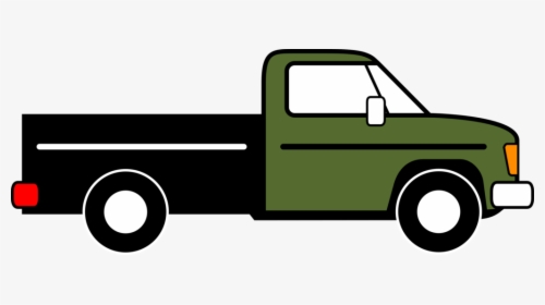 Green Truck Clip Art - Pick Up Truck Clip Art, HD Png Download, Free Download