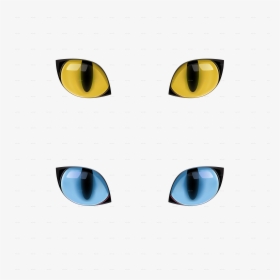 Blue Cat Eyes - Cat Eyes No Background, HD Png Download, Free Download