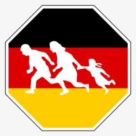 Clip Art Refugees Arriving Into Germany - Refugees Welcome No One Is Illegal, HD Png Download, Free Download