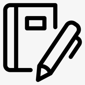 Note Taking Clipart Black And White, HD Png Download, Free Download