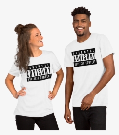 Parental Advisory Label Mockup Front Couples White - Save The World Eat Bugs, HD Png Download, Free Download