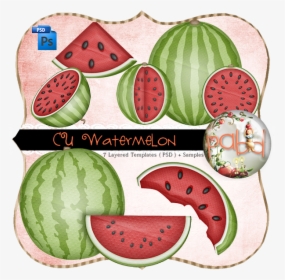 Watermelon Layered Template By Peek A Boo Designs - Template, HD Png Download, Free Download