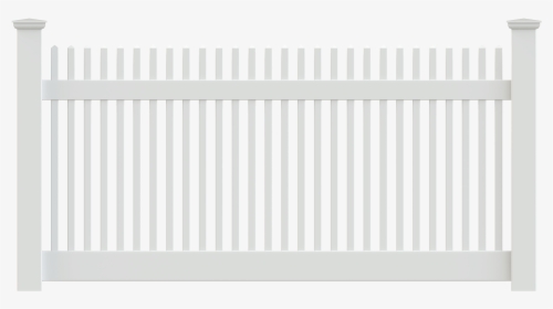 New England Vinyl Picket Fence - Monochrome, HD Png Download, Free Download