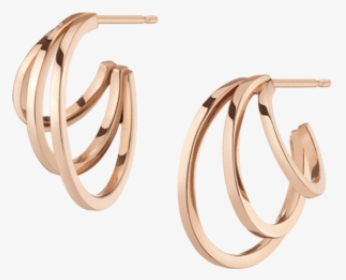 Deco Triple Gold Hoop Earrings - Earrings, HD Png Download, Free Download