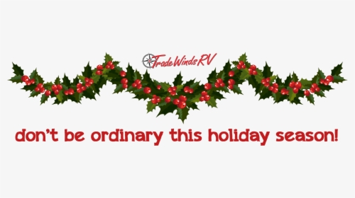 Garland Clipart Festive Season - Christmas Garland Transparent Background, HD Png Download, Free Download