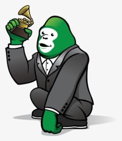 Green Gorilla Cartoon, HD Png Download, Free Download