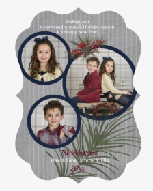 Sueded Garland Holiday Greeting Card - Christmas Decoration, HD Png Download, Free Download