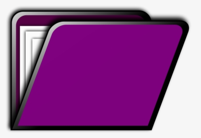 Folder Icon - Kids Purple Folder Clipart, HD Png Download, Free Download