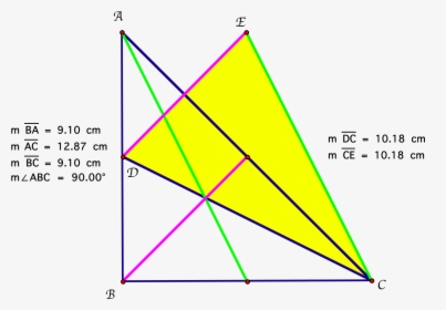 Medians Of A Right Triangle, HD Png Download, Free Download