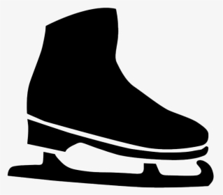 Ice Skates Png Clipart - Ice Skate Black And White, Transparent Png, Free Download