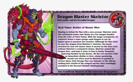 Oo Larr Is Based On A Great He Man Redesign By Bearshow - He Man Unofficial Bios Dragon Blaster Skeletor, HD Png Download, Free Download
