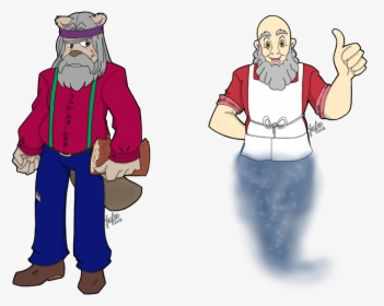 Paul Chuck & Beard Burgermaster Character - Cartoon, HD Png Download, Free Download