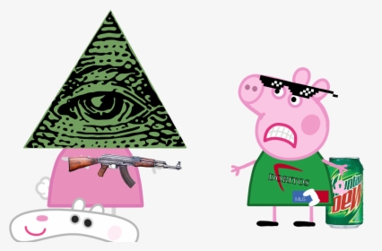 Transparent Peppa Pig Clipart - Transparent Mlg Peppa Pig, HD Png Download, Free Download