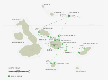 San Cristobal Island, Galapagos Cruise Itinerary - Galapagos Map International Expeditions, HD Png Download, Free Download