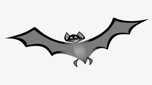 Bat,monochrome Photography,symbol - Flying Bat Clipart, HD Png Download, Free Download