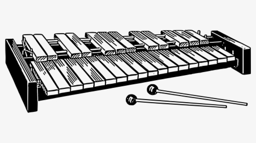 Xylophone Png Black And White, Transparent Png, Free Download