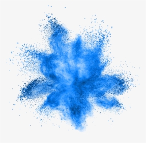 #smoke #blue #neon #splash #freetoedit - Blue Powder Explosion Png, Transparent Png, Free Download