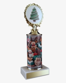 Christmas Cookie Column Trophy On Marble - Christmas Themed Trophies, HD Png Download, Free Download