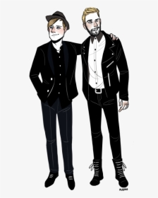Too Cute For You😁 Patrick Stump, Brendon Urie, Fall - Tuxedo, HD Png Download, Free Download