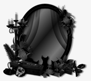 Gate Clipart Gothic Horror - Frame Gothic Mirror Png, Transparent Png, Free Download